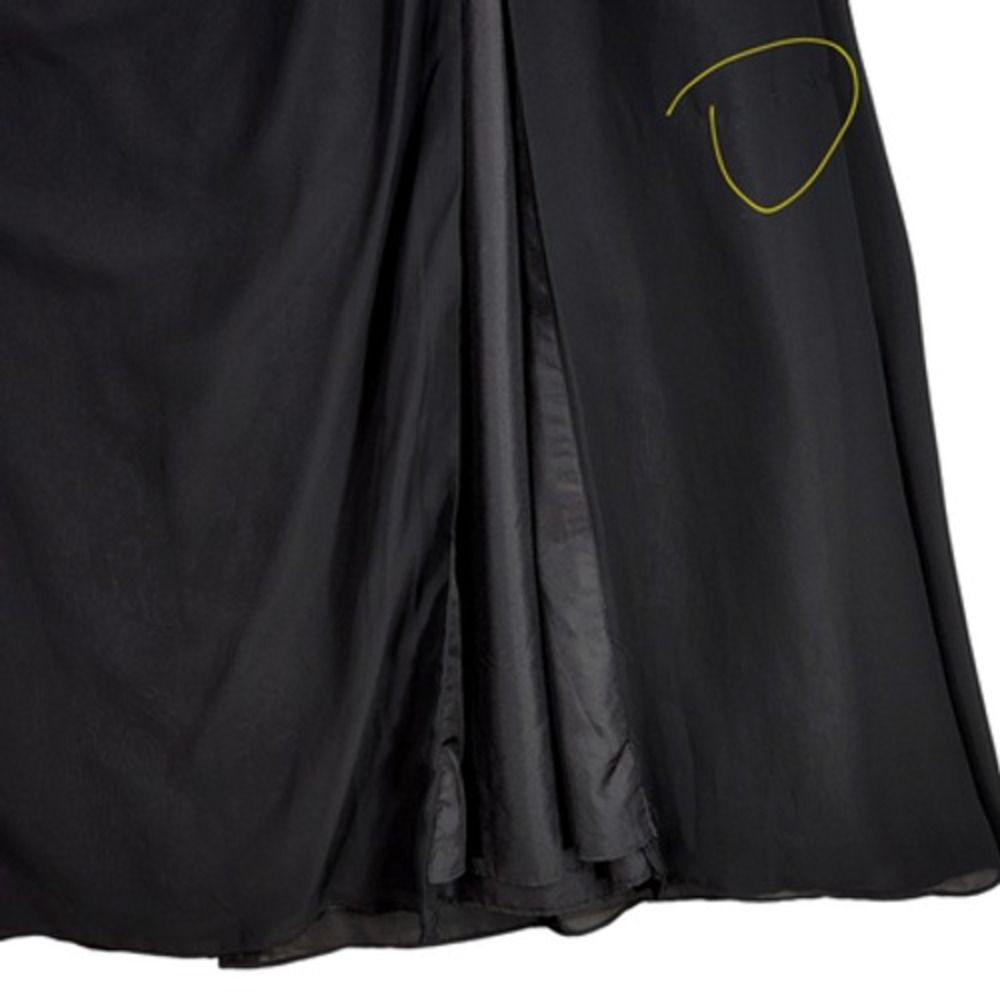 Azazie Gown sz A14 Women Off Shoulder Sweatheart Chiffon Mermaid Dress Black NEW - Picture 11 of 15